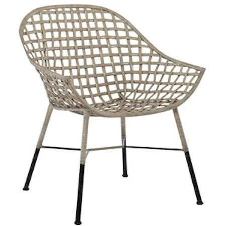 Contemporary Industrial Woven Chair