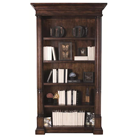 5-Shelf Bookcase with Wire Management
