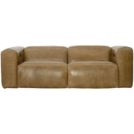 Contemporary Power Motion Sofa with Power Headrest and USB Port