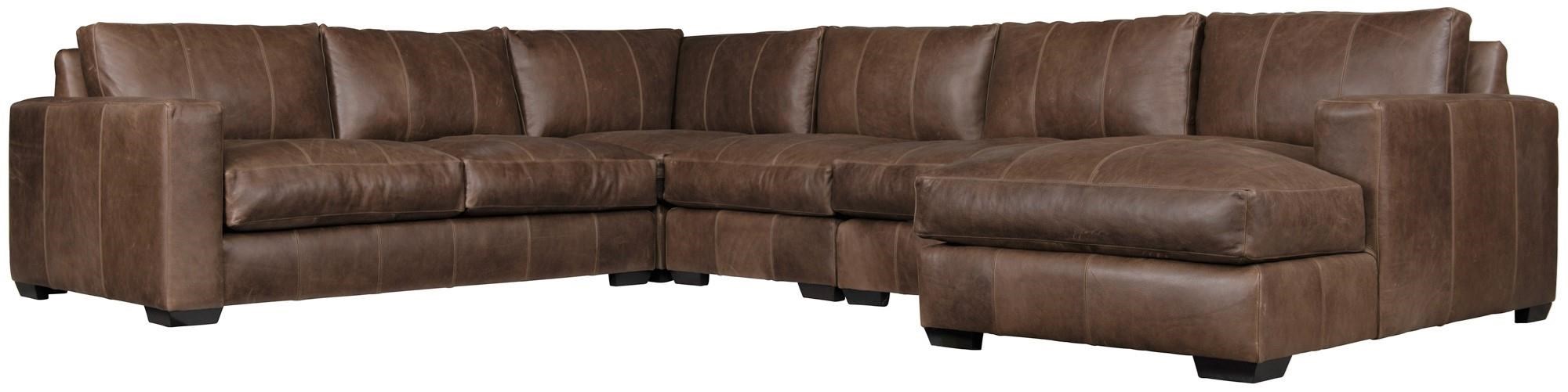Bernhardt leather 2025 sectional