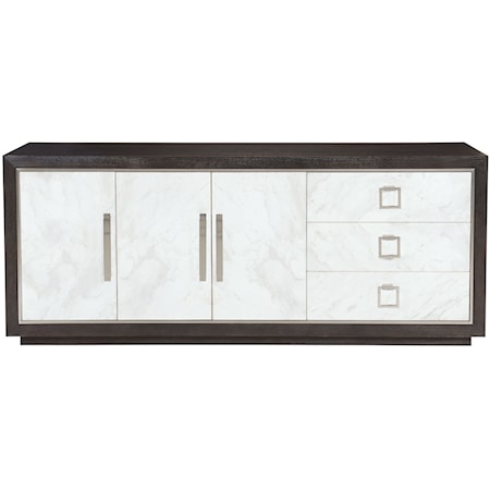 Contemporary Buffet with Laminated Marble Front