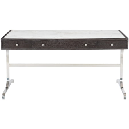 3 Drawer Desk with Laminated Marble Top