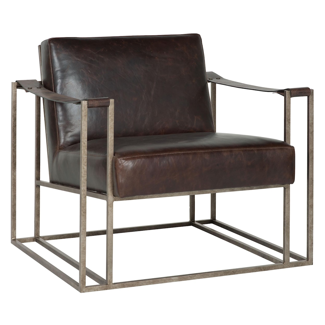 Bernhardt Dekker Industrial Leather Chair