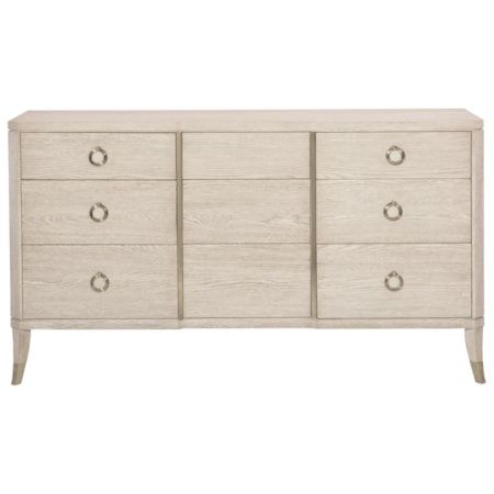 Transitional Dresser with 9 Drawers