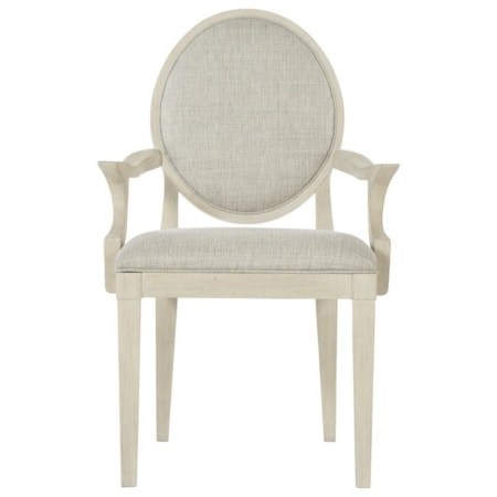 Oval Back Arm Chair