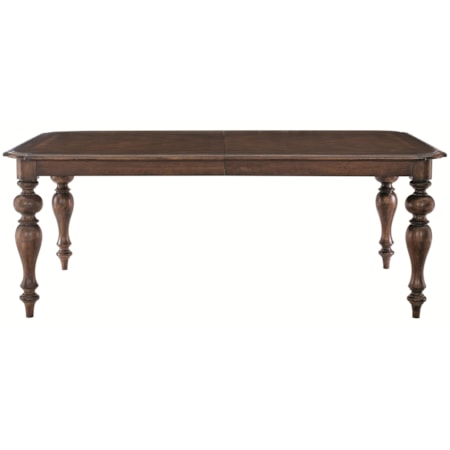Rectangular Dining Table with Turned Legs