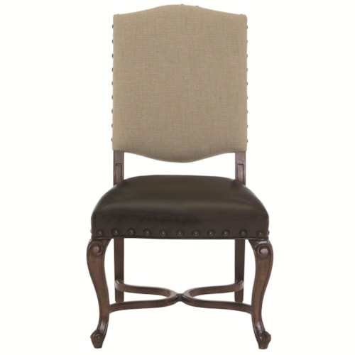 Upholstered Side Chair with Cabriole Legs