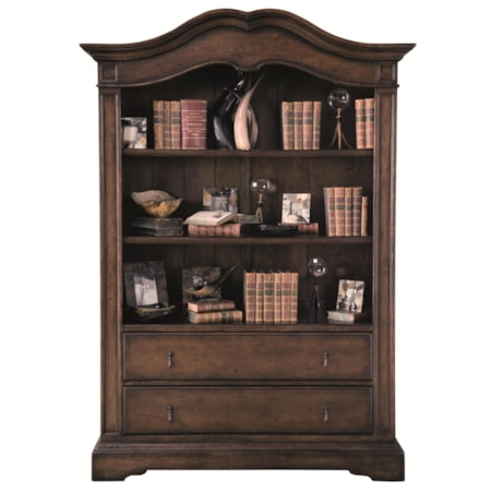 Display Cabinet with 2 Shelves and 2 Drawers