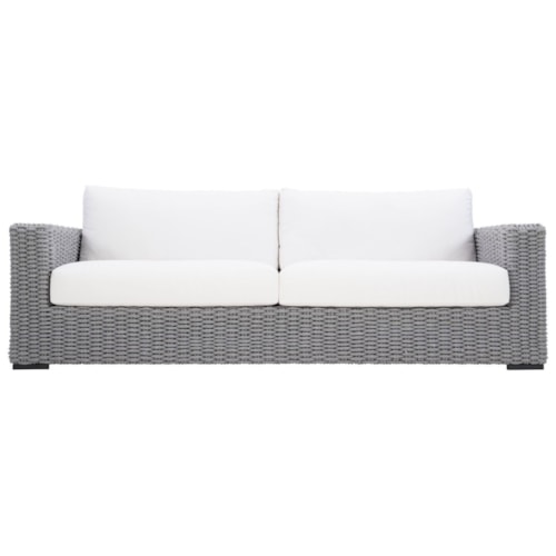 Outdoor/Indoor Sofa with Woven Material