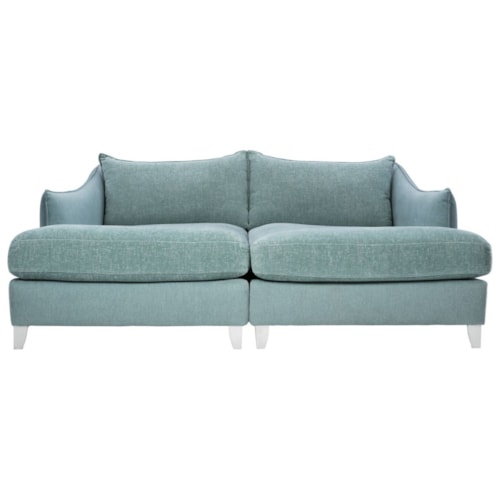 Contemporary Outdoor/Indoor 2-Piece Chaise Sectional