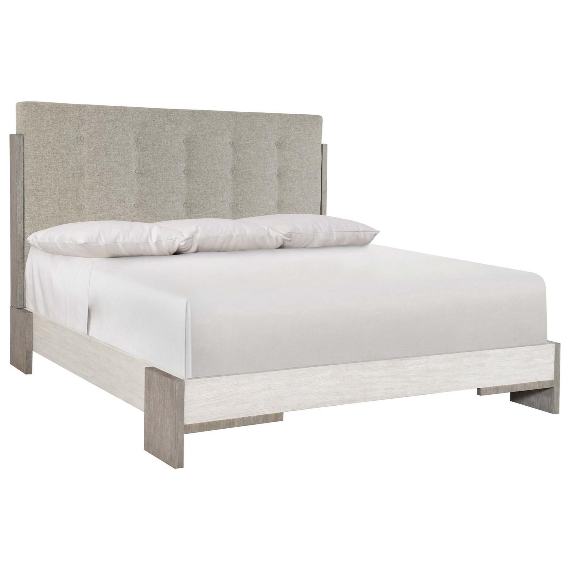 Queen Upholstered Panel Bed