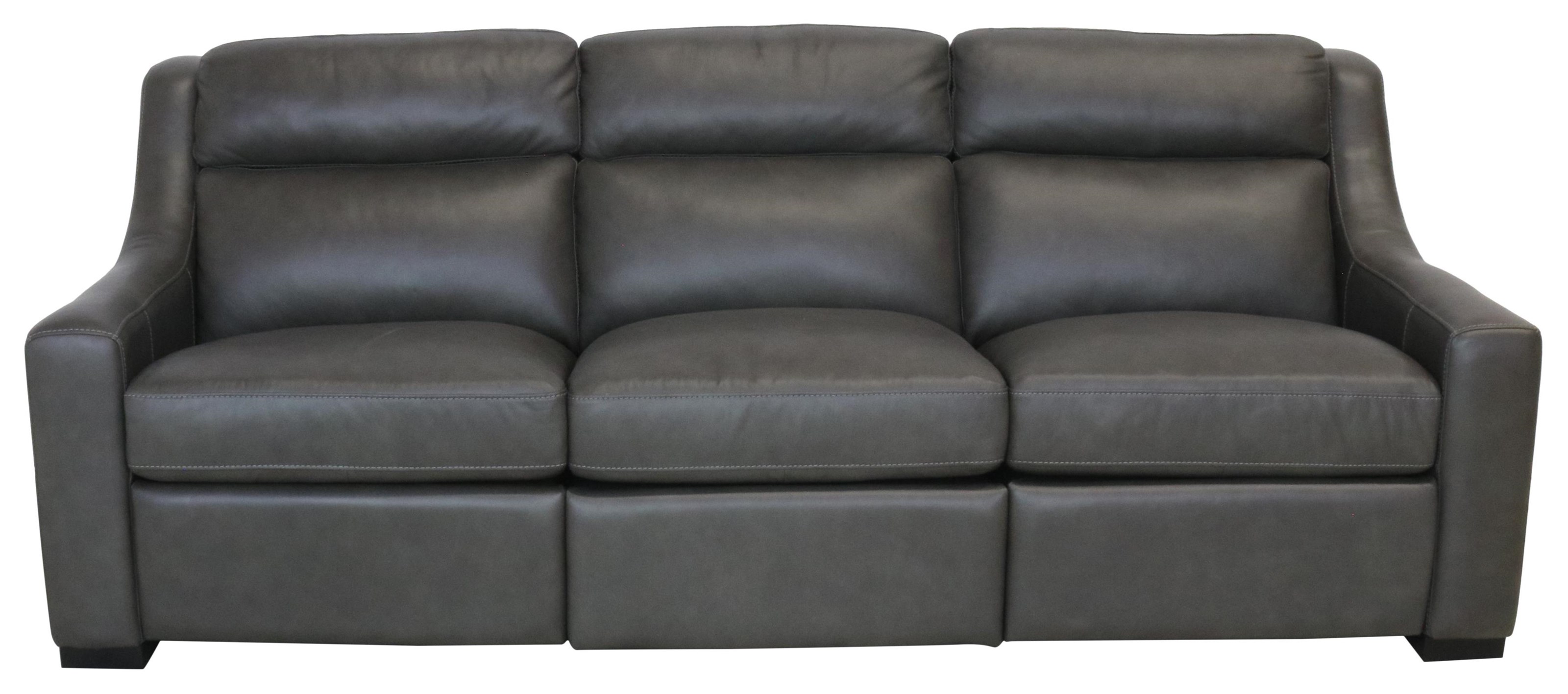 Bernhardt leather outlet reclining sofa
