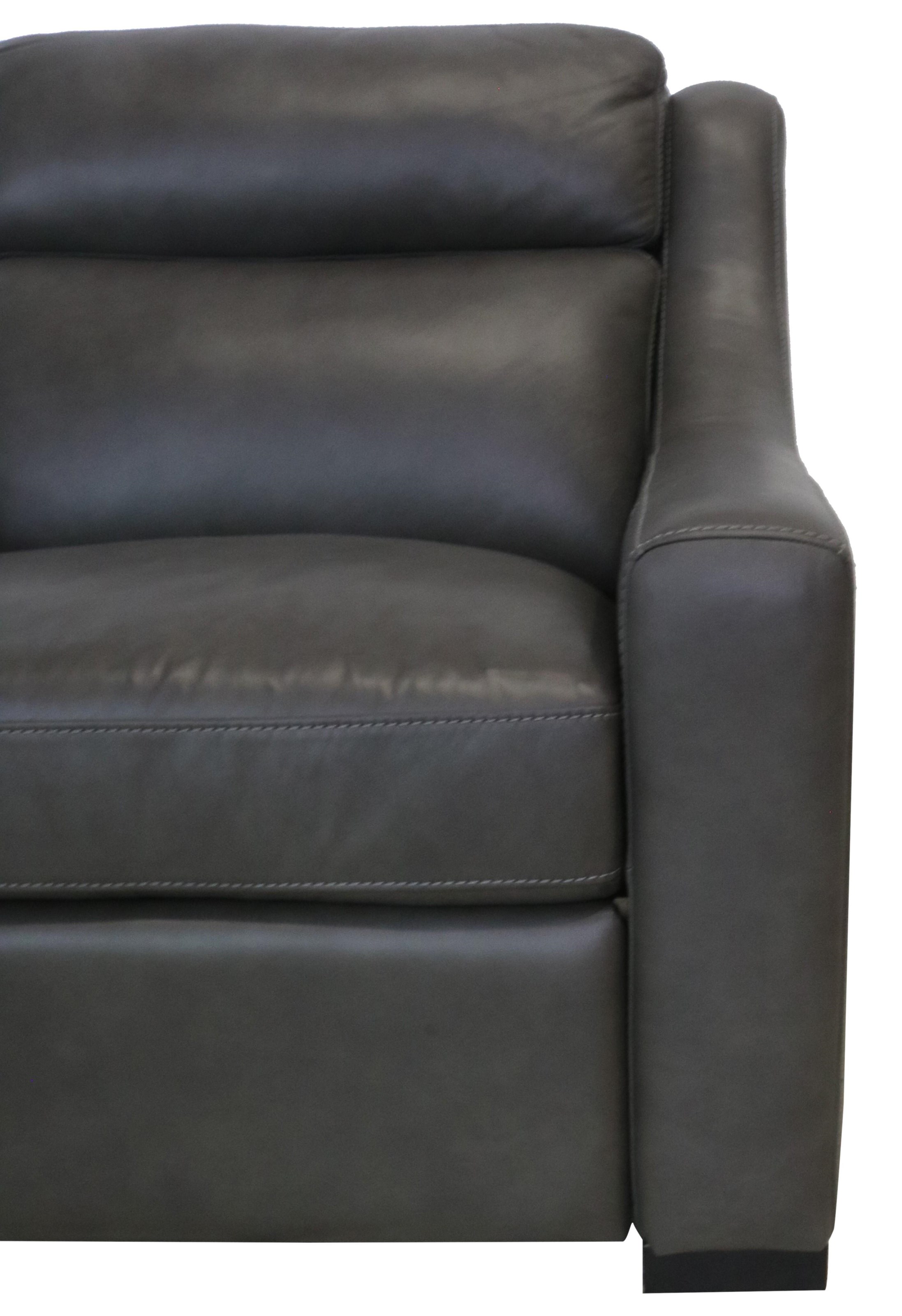 Bernhardt leather shop sofa recliner