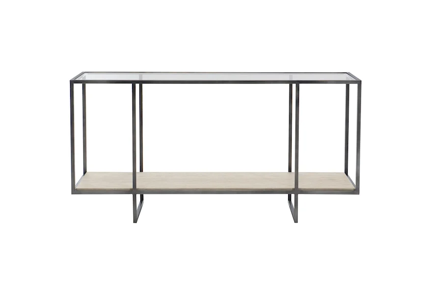 Harlow Metal Console Table by Bernhardt at Darvin Furniture