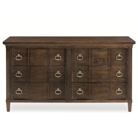 6 Drawer Dresser with Tapered Feet