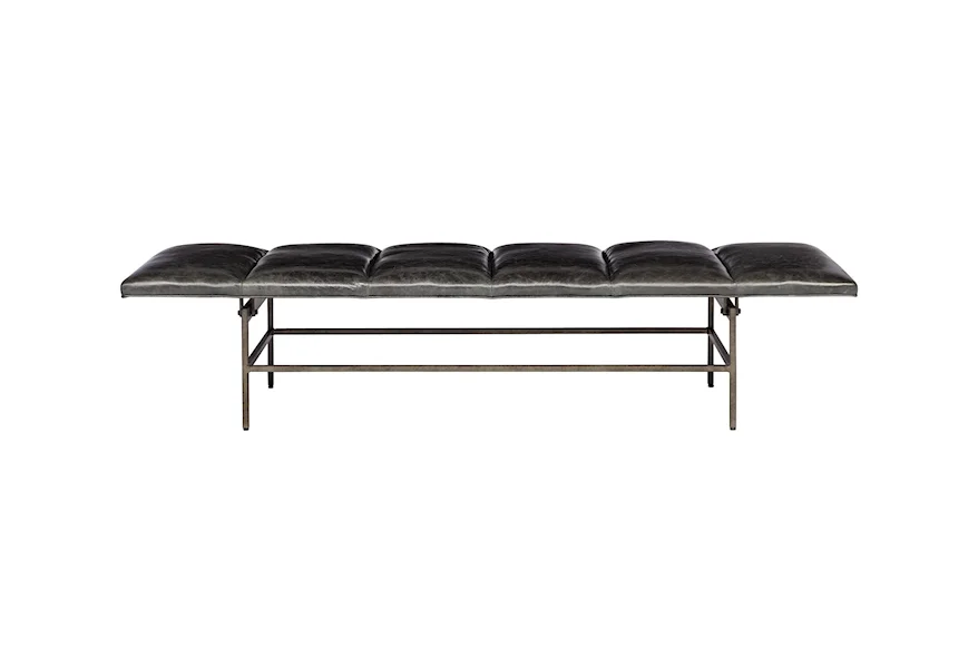 Interiors Ardmore Leather Bench by Bernhardt at Baer's Furniture