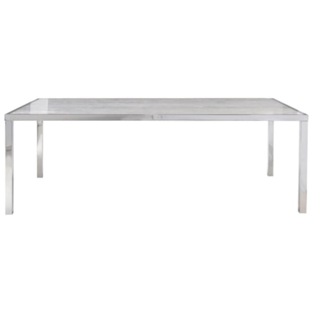 Contemporary Dining Table with Acrylic Top