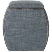 Delta Fabric Ottoman