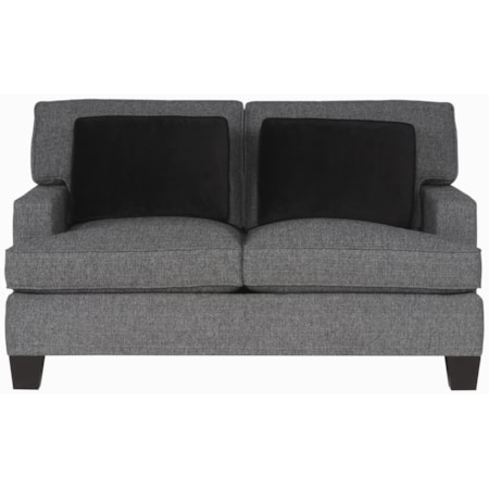 Upholstered Loveseat with Track Arms