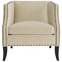 Romney Leather-Fabric Chair
