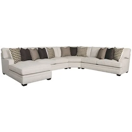 Four Piece Sectional with Chaise