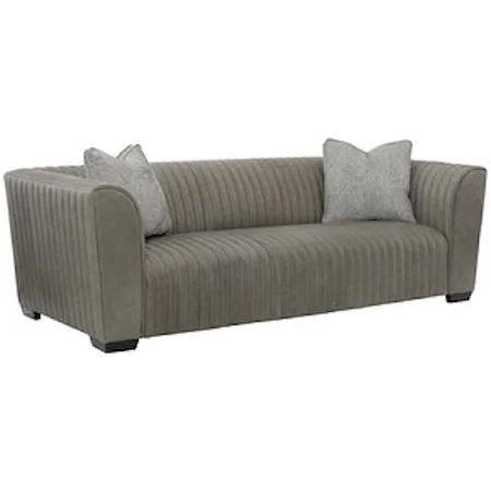 Contemporary Sofa with Tight Channel Tufting