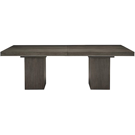 Transitional Rectangular Dining Table with Leaf
