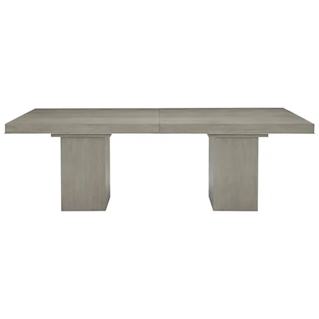 Transitional Rectangular Dining Table with Leaf