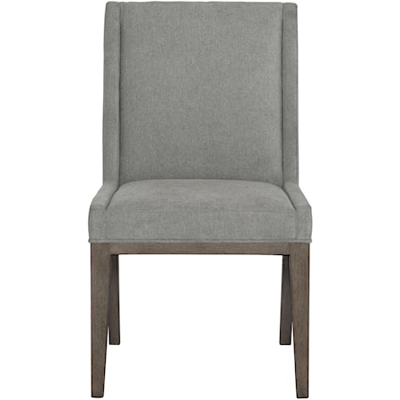 Customizable Transitional Upholstered Side Chair