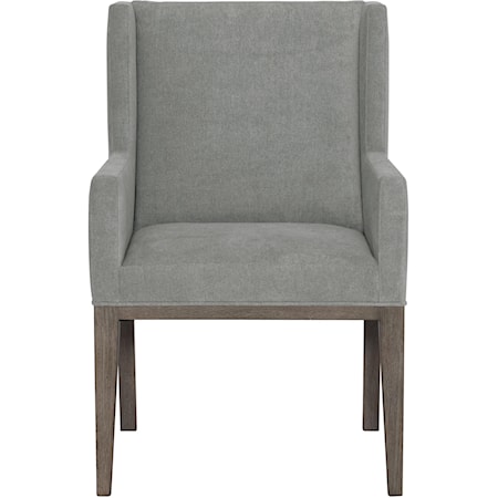 Customizable Transitional Upholstered Arm Chair