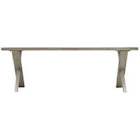 Milo Rustic-Modern Cocktail Table with Solid Wood Overlays