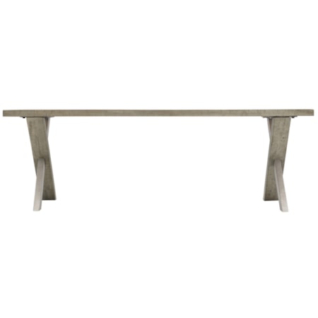 Rustic-Modern Cocktail Table with Solid Wood Overlays