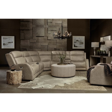Fabric Cocktail Ottoman