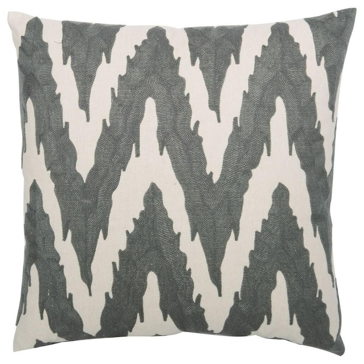 Bernhardt Luxe Pillows- Embroidered Flame Stitch (21.5" x 21.5")