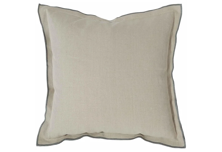 Luxe Pillows- Contrast Flange (22"x22") at Williams & Kay