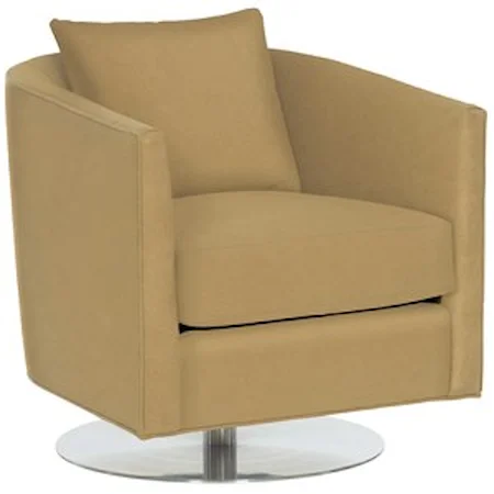 Contemporary Swivel Barrel Chair