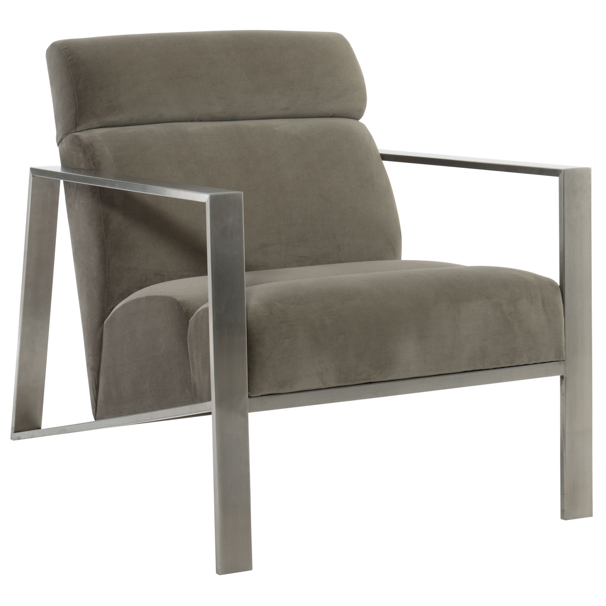 Bernhardt Marco Contemporary Upholstered Chair with Metal