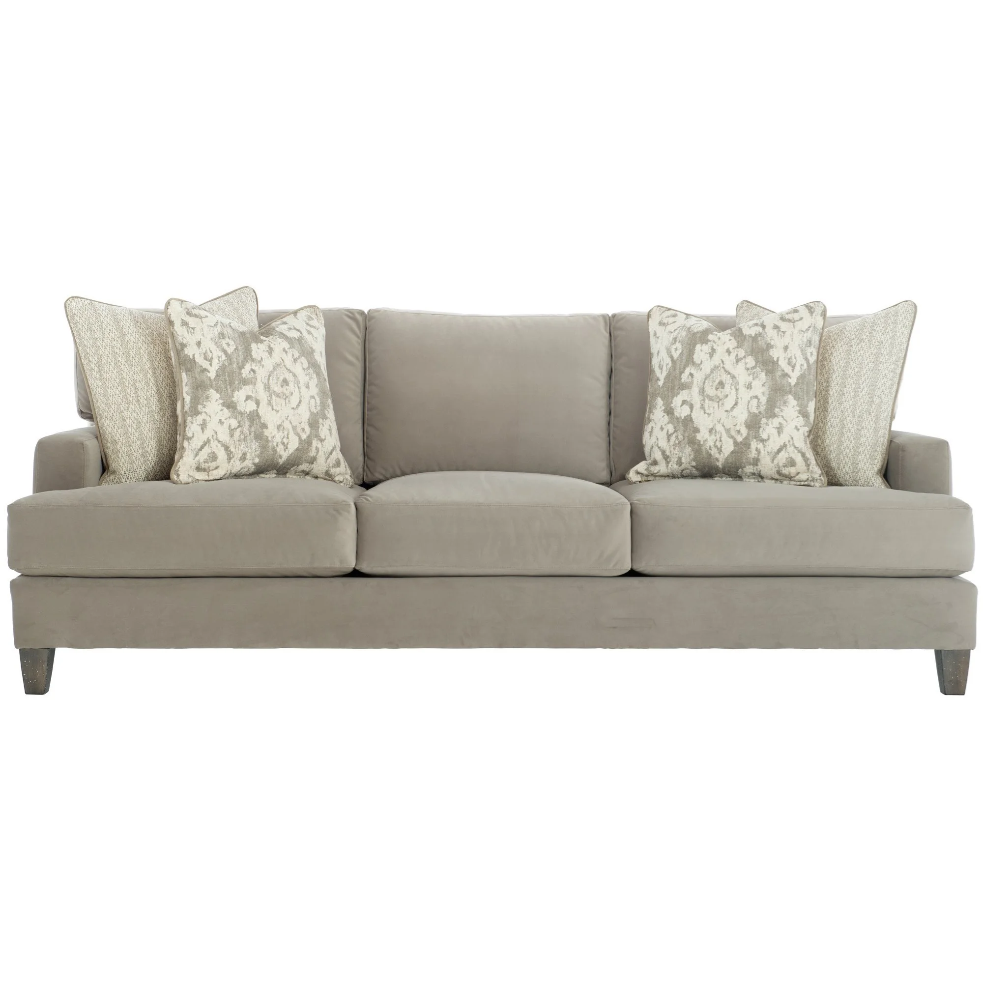 Bernhardt Mila Transitional Sofa with Exposed Wood Legs Sprintz