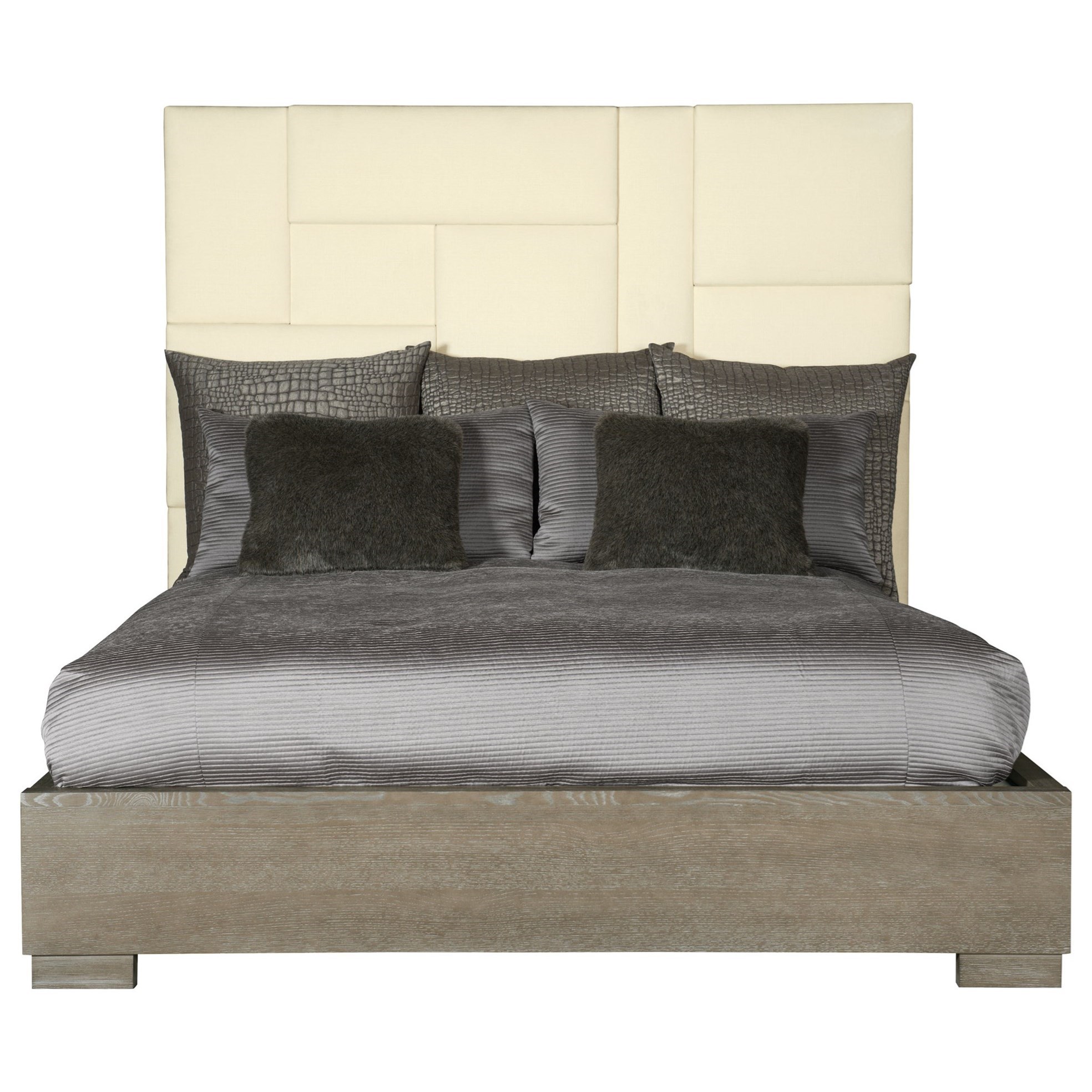Bernhardt Mosaic Upholstered King Panel Bed