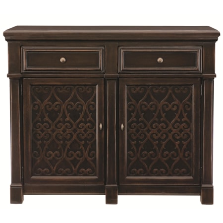 2 Door Server with Laser-Cut Overlays