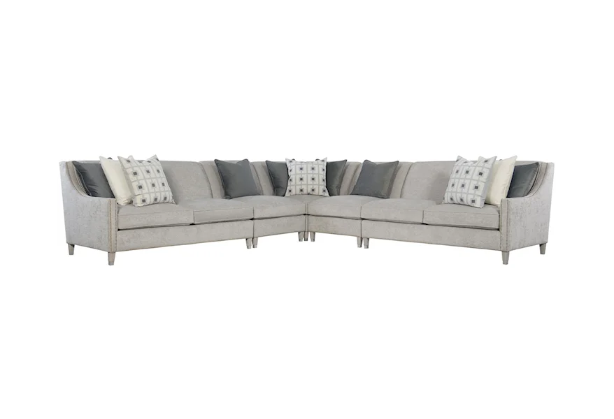 Interiors 5-Piece Sectional by Bernhardt at Baer's Furniture