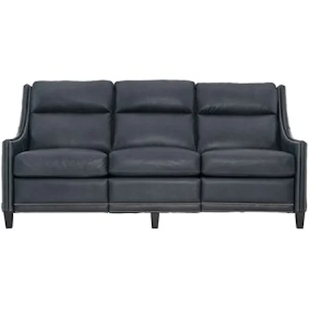 Transitional Power Motion Sofa with Power Headrests and USB Port