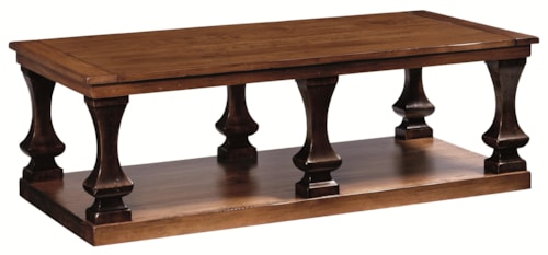 Roman Column Styled Cocktail Table
