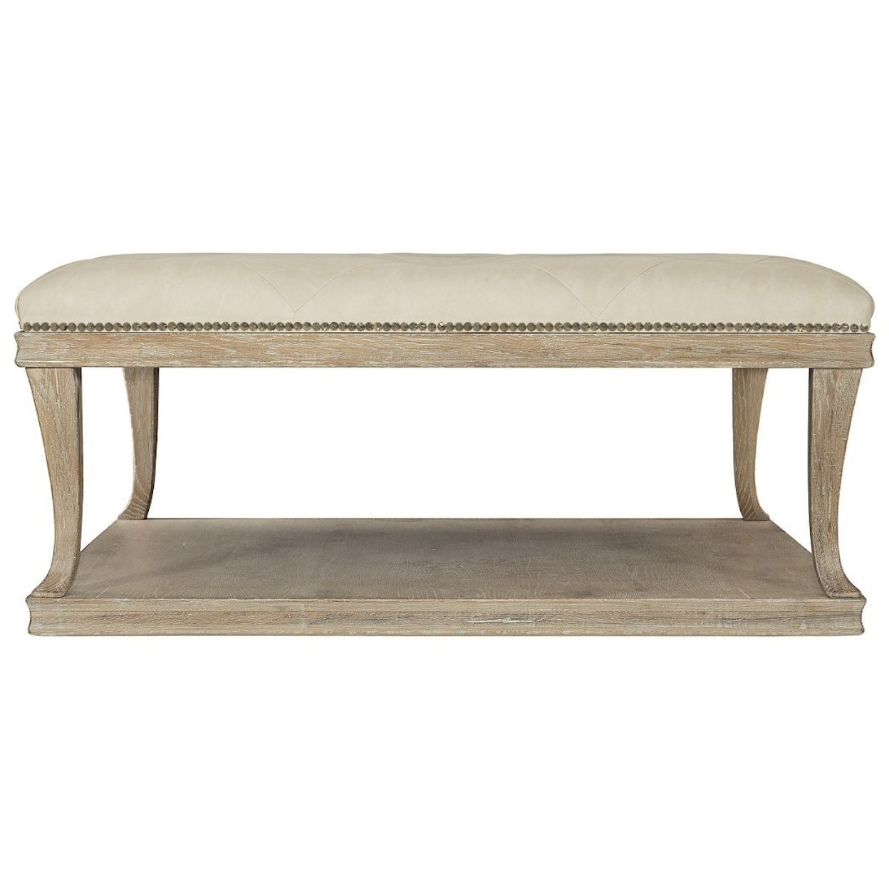 Bernhardt Rustic Patina Upholstered Cocktail Table