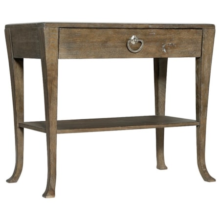 Nightstand with 1 Drawer and 1 Shelf