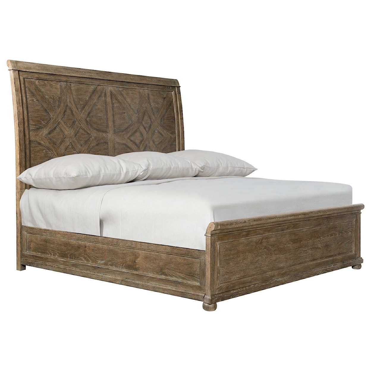 Bernhardt Rustic Patina King Sleigh Bed