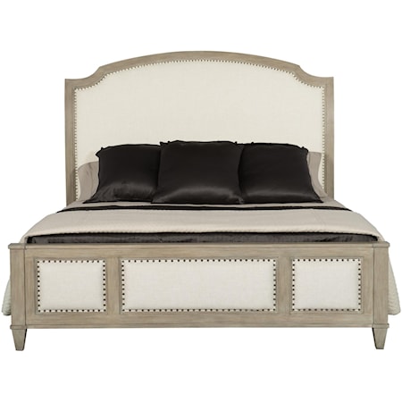 Queen Upholstered Sleigh Bed