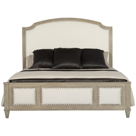 King Upholstered Sleigh Bed