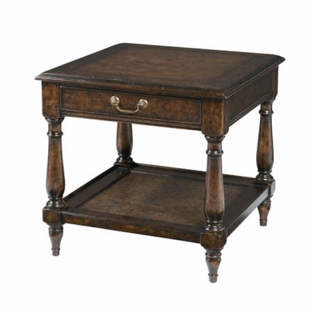 Drawer Rectangular End Table