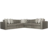 Contemporary Five Seat Sectional 
